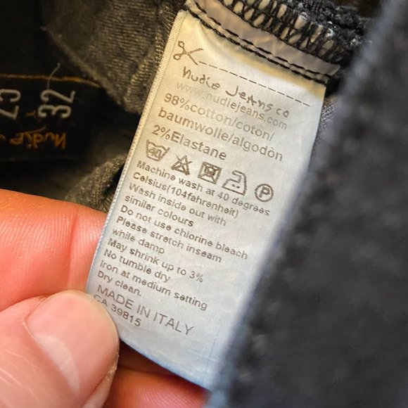 Nudie Tight Long John Skinny Jeans - 25x32 - Picture 8 of 9